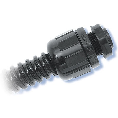 Heyco-Flex™ Liquid Tight Conduit Fittings (Straight-Thru, NPT Hubs)