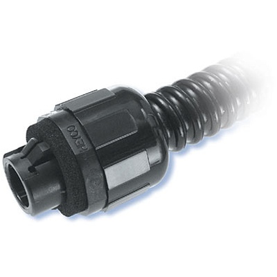 Heyco-Flex™ Liquid Tight Conduit Fittings (Straight-Thru, Snap In)